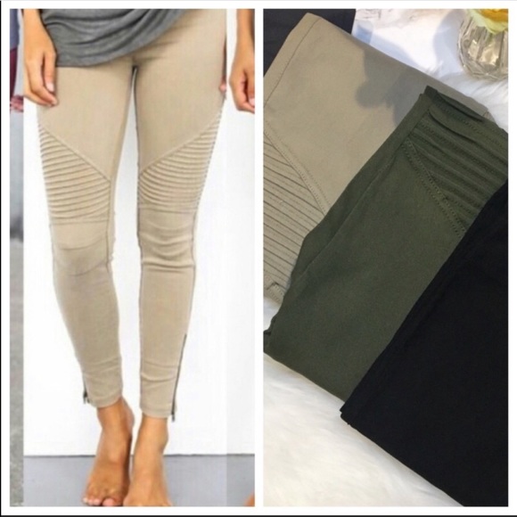 #07 PLUS SIZE Must Have Pull on twill moto skinny - Picture 4 of 8